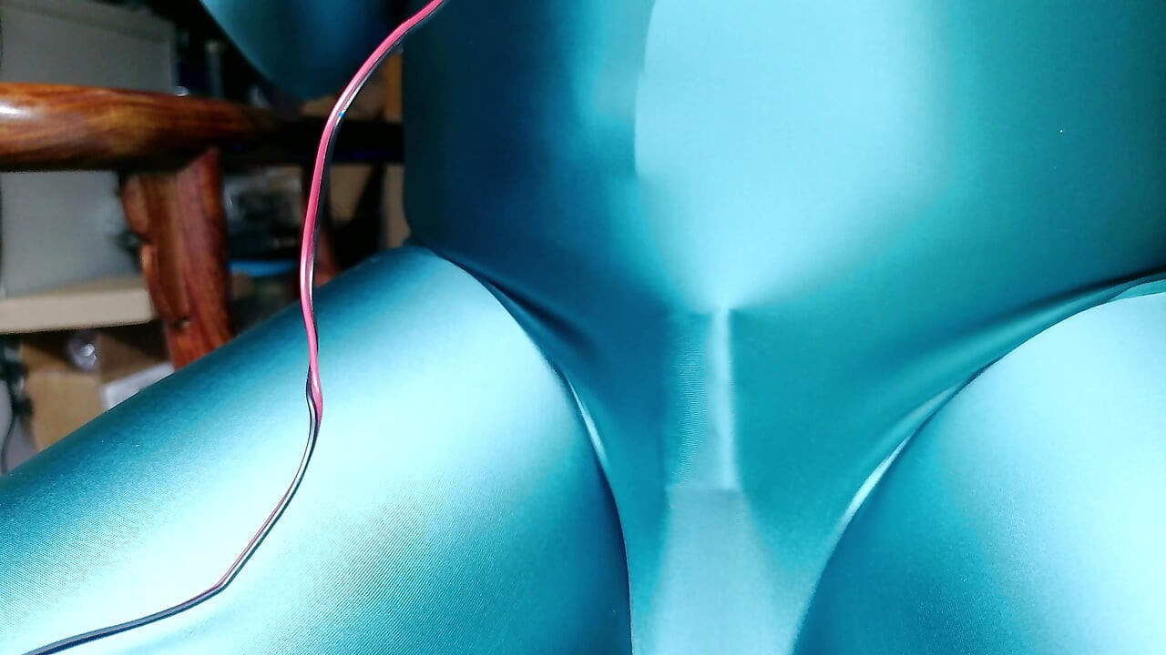 After putting on the bright blue bodysuit, I couldn't help but come a few times