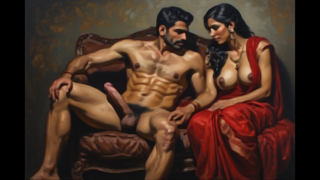 Sexy indická tetička ošukaná řidičem auta, sexy podvádějící sexy žena v domácnosti