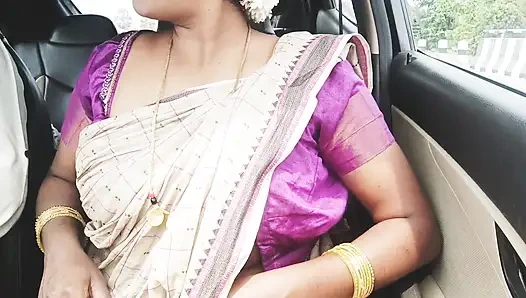 Telugu Stepmom and Stepson Car Sex Crezy Dirty Talks.