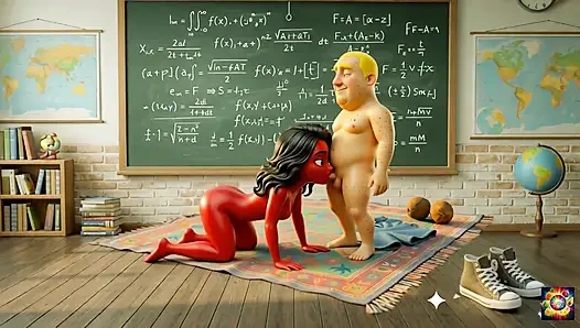 Романтика страстного учителя - AI хентай ASMR