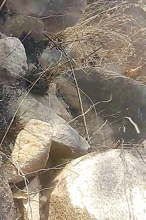 Indian boy masturbation outside