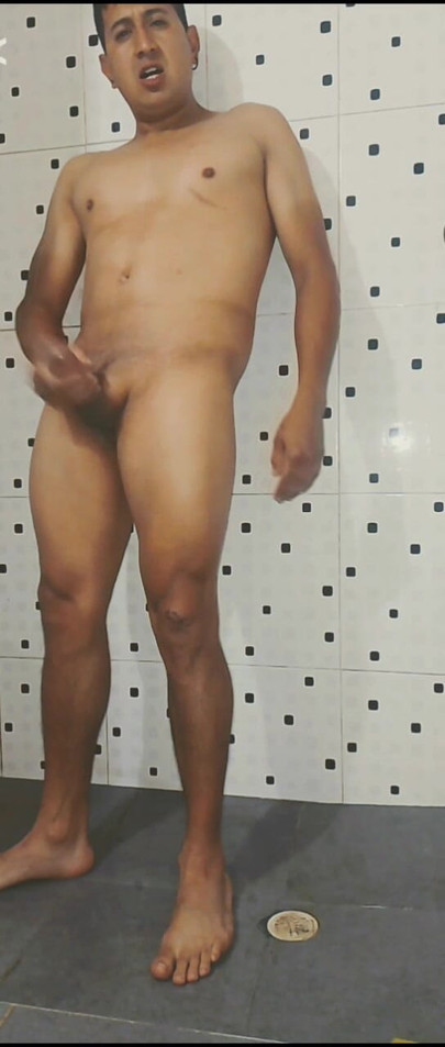 A masturbation in the bathroom