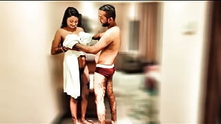A desi girl made a super sex with her step brother in bathtub.