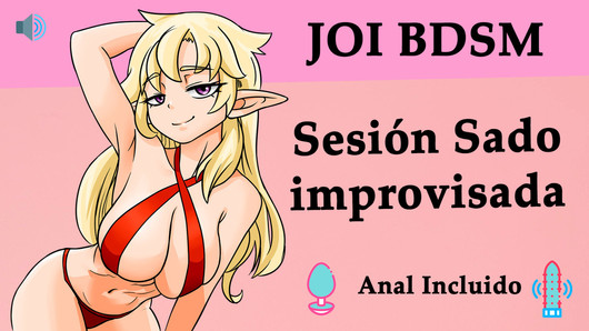 Hentai joi Sepanyol, sesi sado improvisada.