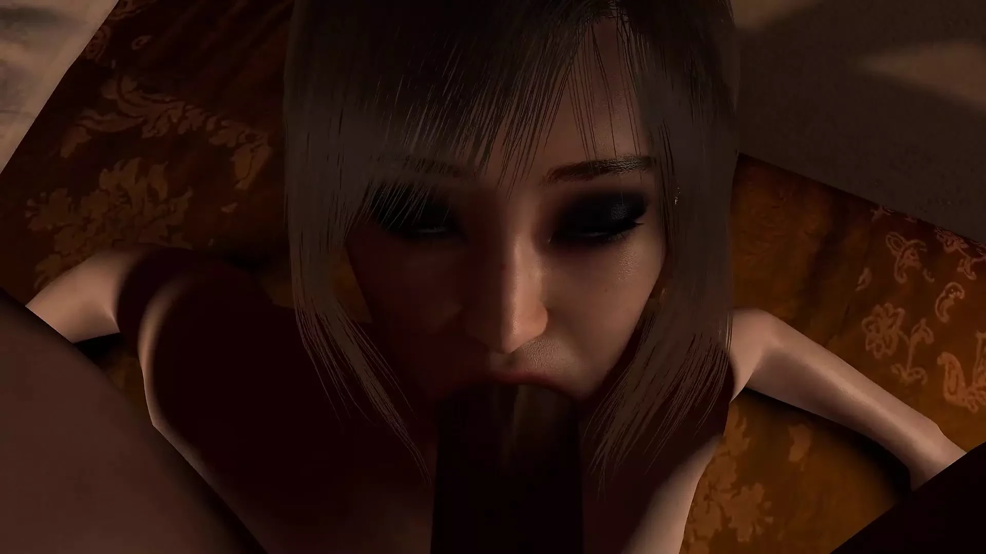 Bald Asian Guy Skull Fucking a Perfect Asian Beauty