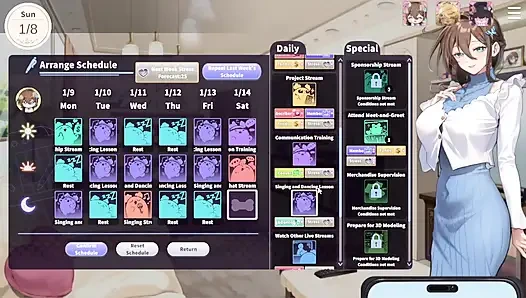 1 V-Lover Playthrough. Lovely Women And Nice Art Style.