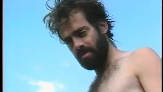 Hairy stud fucks brunette hotties warm wet mouth with his hard cock