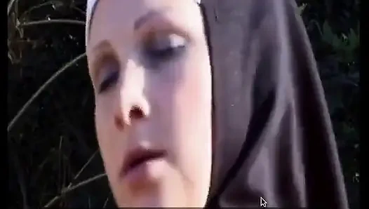 Brunette German Cougar with Naturals Gets Railed in Outdoor Orgy