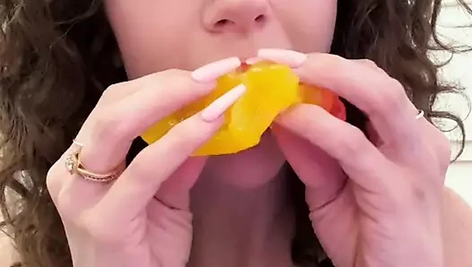 Waffle Eating and Sucking Asmr