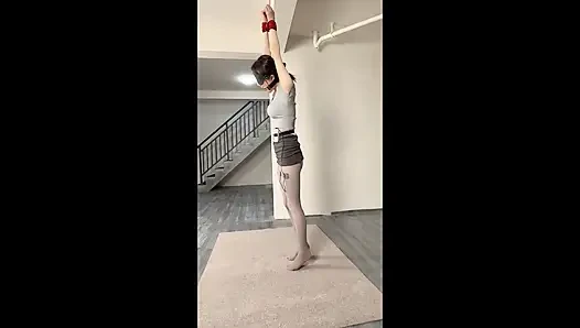 Ol Thick Gray Foot Pad Hanging + Electric Shock + Whipping