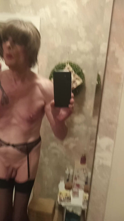 Before working with clients, sexy workout.