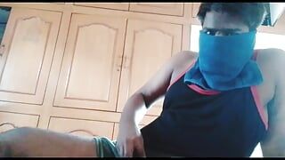 Horny Indian man plays with dick