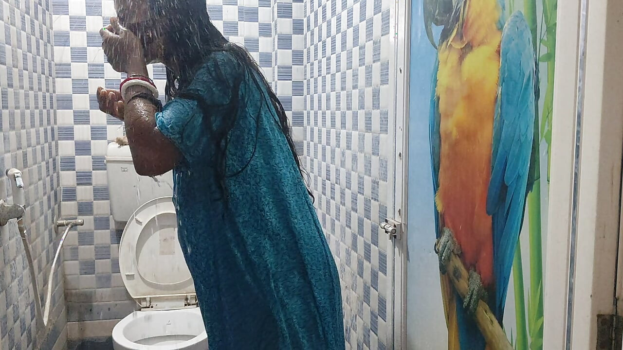 Hot desi bhabi bathroom