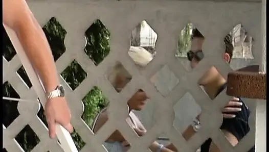 Attractive German blonde enjoys hot anal threesome