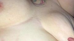 Sub c25w pulling and slapping of big tits while fucked