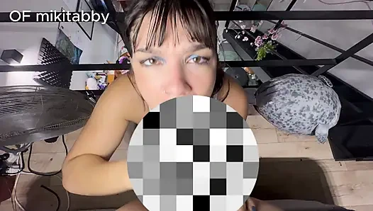 POV SLUT Sucking dick soooo sexy