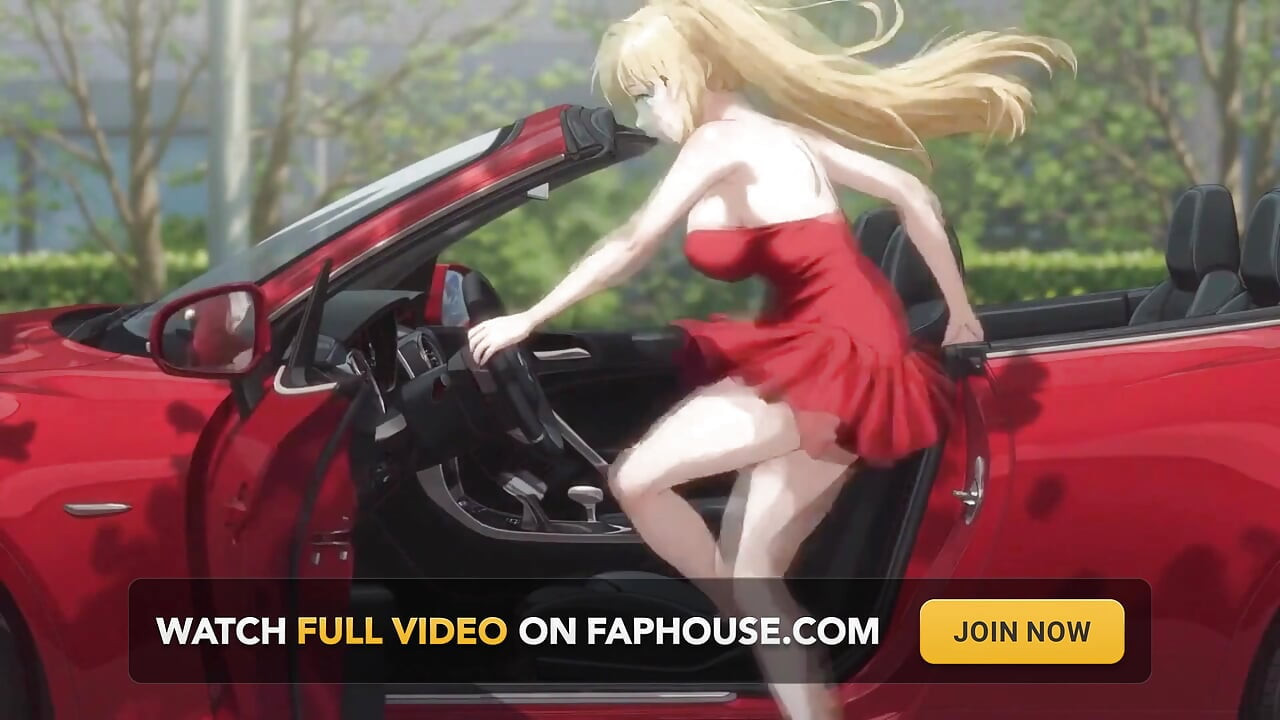 Sexy Blonde Tara. She Fucks in the Car and Gives a Blowjob