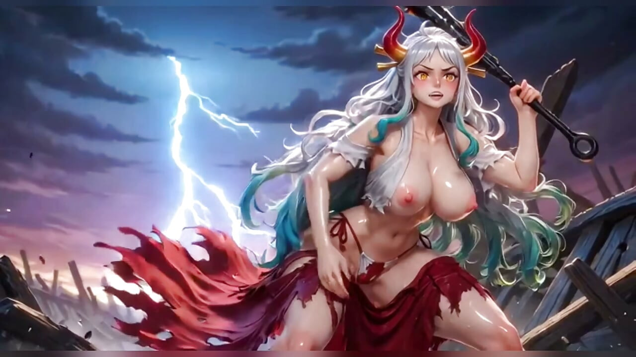 Geile anime-heldinnen reiten hart, hentai-fickfest