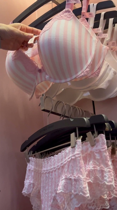 Playing Pussy Peekaboo at the mall in a mesh skirt. | Clip 1