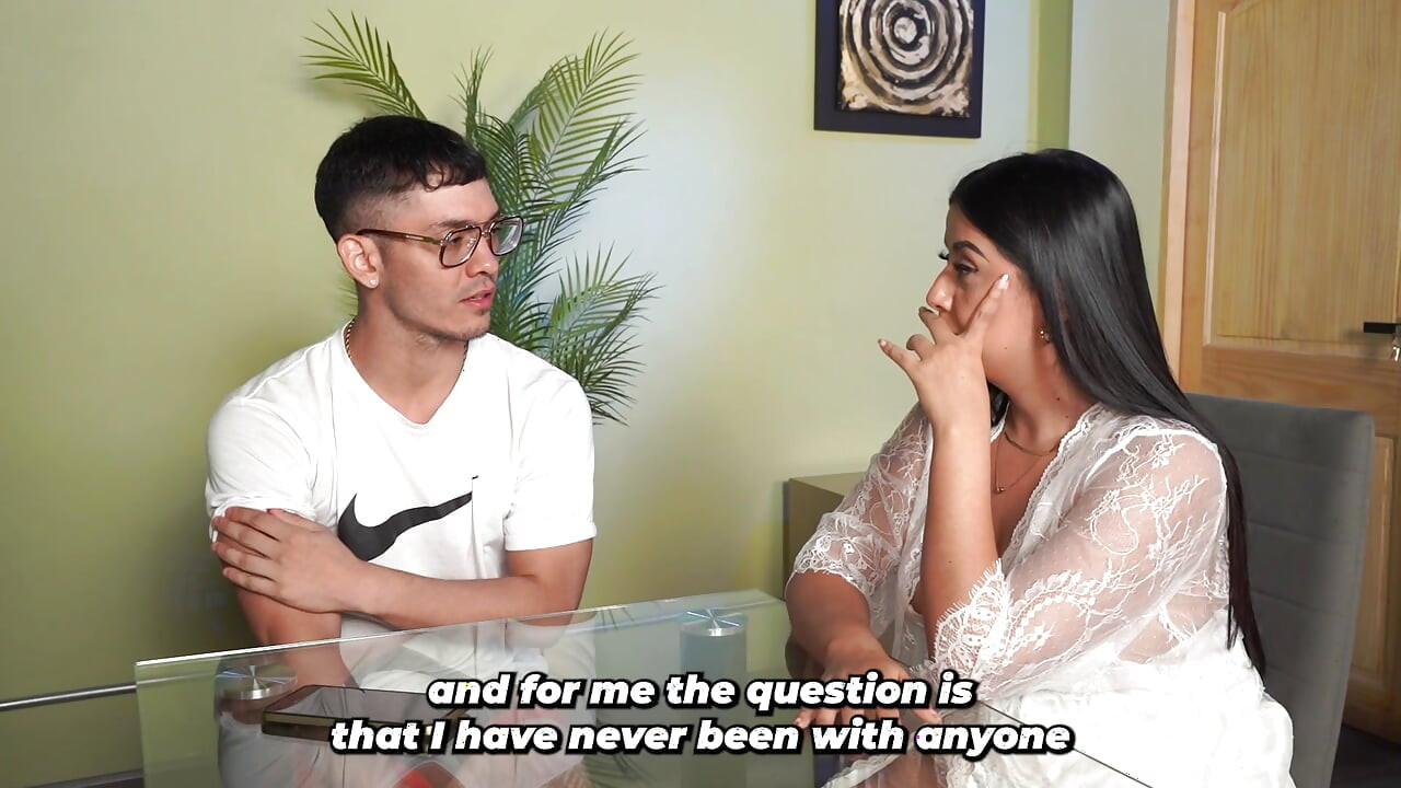 Busty stepmother learns her stepson has never had sex, so she wants to be his first.