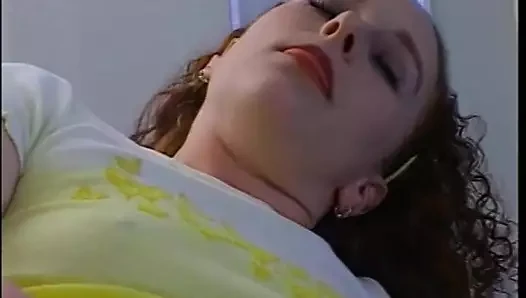 Nasty babe with red head and bubble butt fucks with horny guy