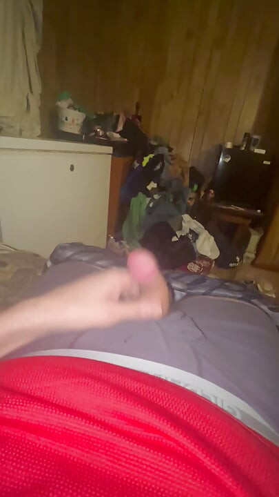 Straight curious country guy cumshot