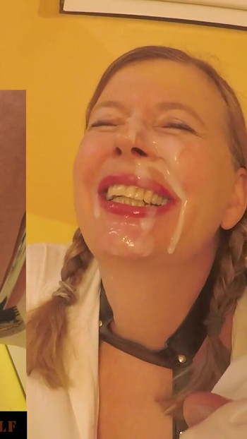 Iconic moment from "Huge load of cum in mouth and face of the Little Sunshine MILF"