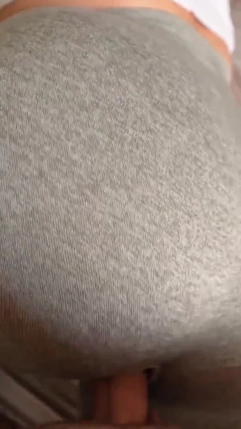 Memorable moment from "Step sister caught me jerking off and I fucked her through a hole in her leggings"