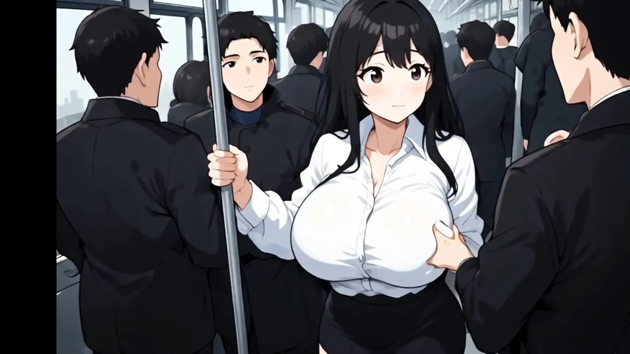 Anime public bus threesome sex ( AI generated )