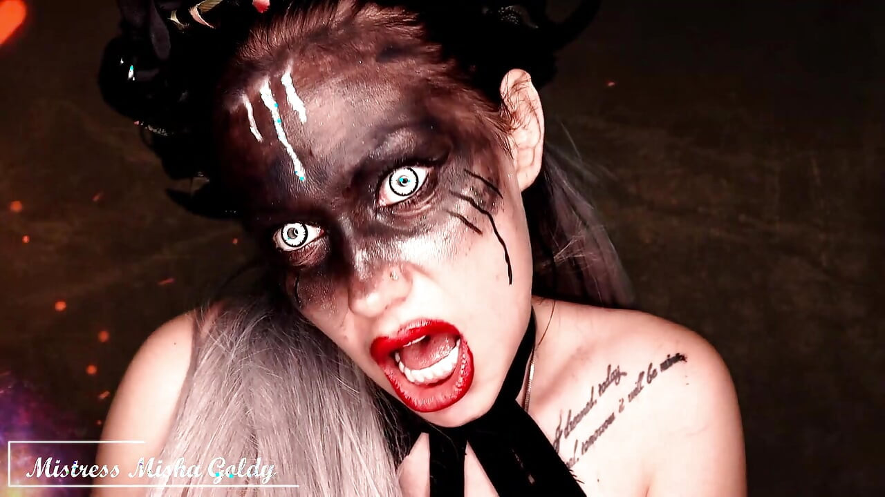 Jeg vil spise din sæd og sluge dig hel! Fortær!