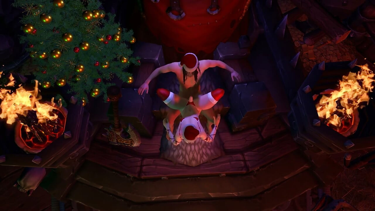 Christmas Femboy Elf Rides Santa's Dick