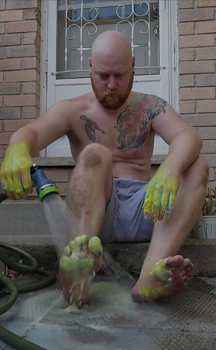 I Needed to Wash My Hands and Feet I After Got a Little Carried Away with a Painting I Was Working on