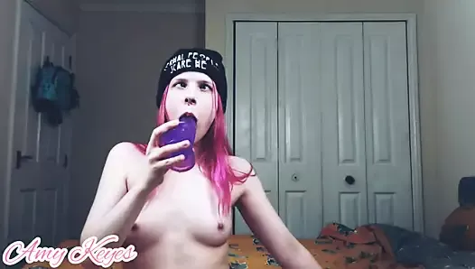 Ahegao blowjob with Amy