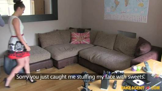 Fake Agent UK - Brunette Newcomer Impresses with Deep Anal in Her First Casting Audition
