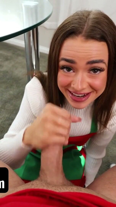 Her Stepbrother Will Help Her Decorate for Christmas Under One Condition: He Gets to Grab Her Tits | Clip 2
