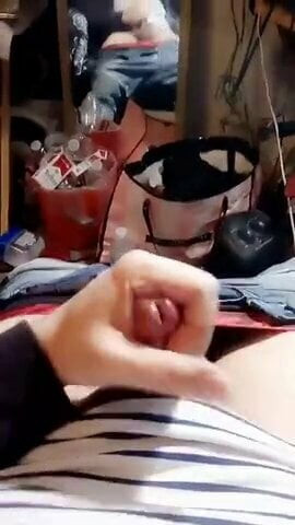 Jerk off with huge cum shot