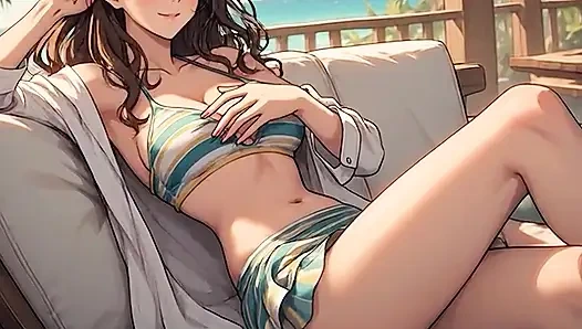 Konten Kartun AI Generated, video tanpa sensor gadis anime 18 tahun, kartun 3d closeup oleh Kiidzy Animates