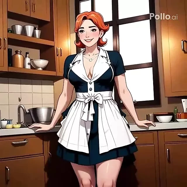 Ai Generated - Dexter's Slutty Mom enjoys big cock while coking in the kitchen