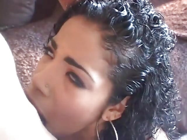 Sexy ebony teen in stockings gets fucked hard after gave warm blowy