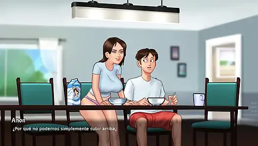 Ibu tiriku yang super hot ngentot sama adik tiriku, dan aku ngentot mereka berdua - kisah musim panas- saga