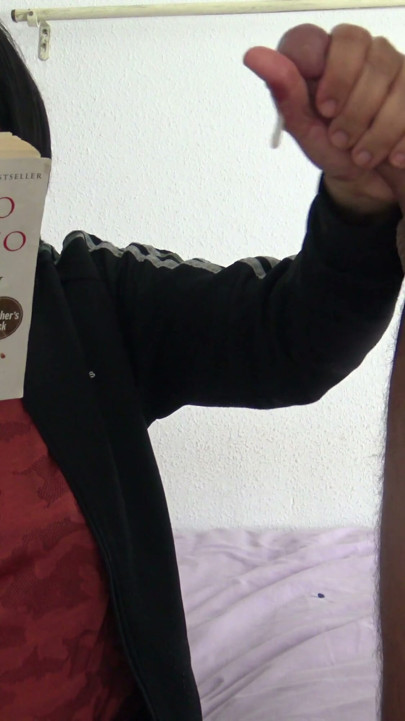 Horny Stepson Masturbated His Big Cock While I Was Reading | Clip 3