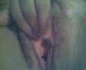 Fingering her pussy