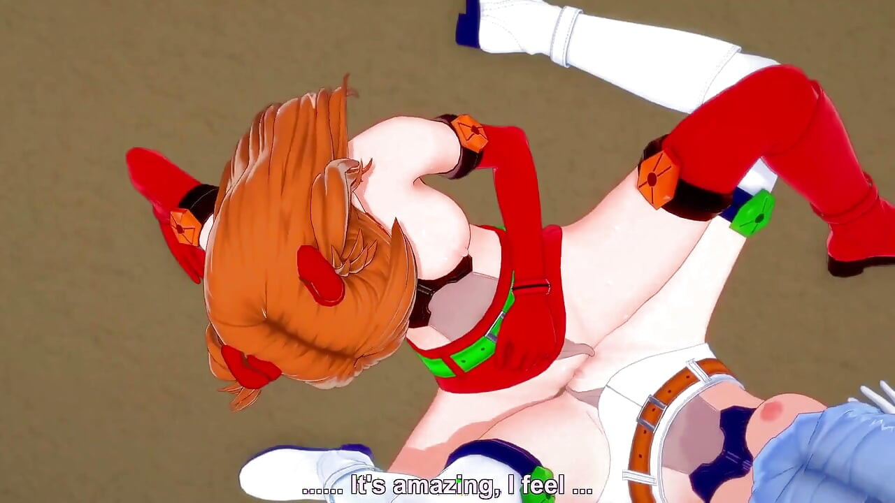 Asuka i Rei lezbijke škare bez gornjeg dijela - Neon Genesis Evangelion Hentai parodija