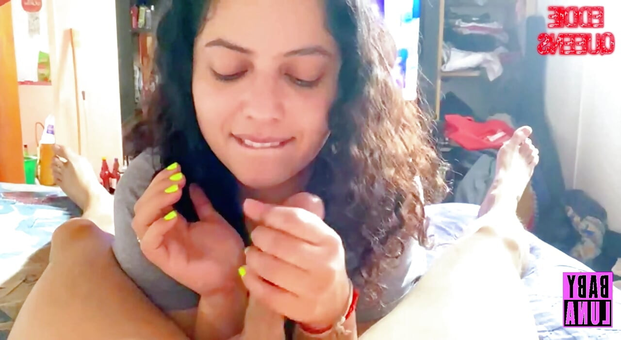 Argentinian slut BabyLuna939 sucks my dick, jerks off my tits until I run out of milk and takes it all Part 1