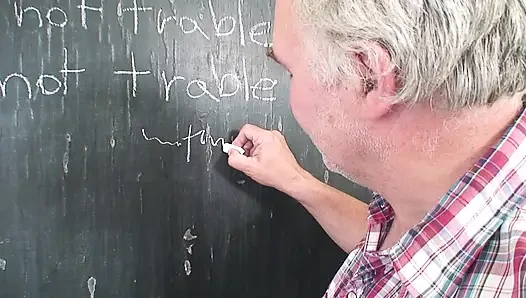 gets spanked when he does something wrong