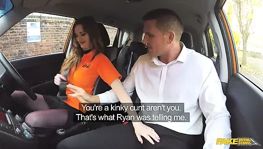 Fake Driving School - Kinky Students' Secret: Blowjobs and Creampies for Top Grades