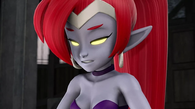 Futa Shantae Jerks Off Her Big Wiener