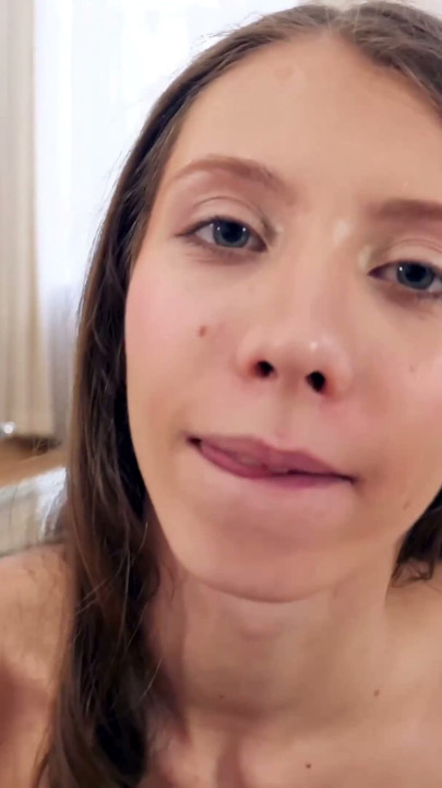 Thrilling blowjob video with innocent looking Stefanie Moon | Clip 1