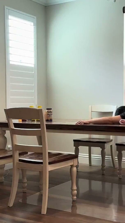 Cheating with friend’s wife on my dining table when her husband’s out of town | Clip 1