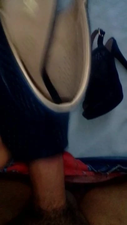 Follando tacones shoejob